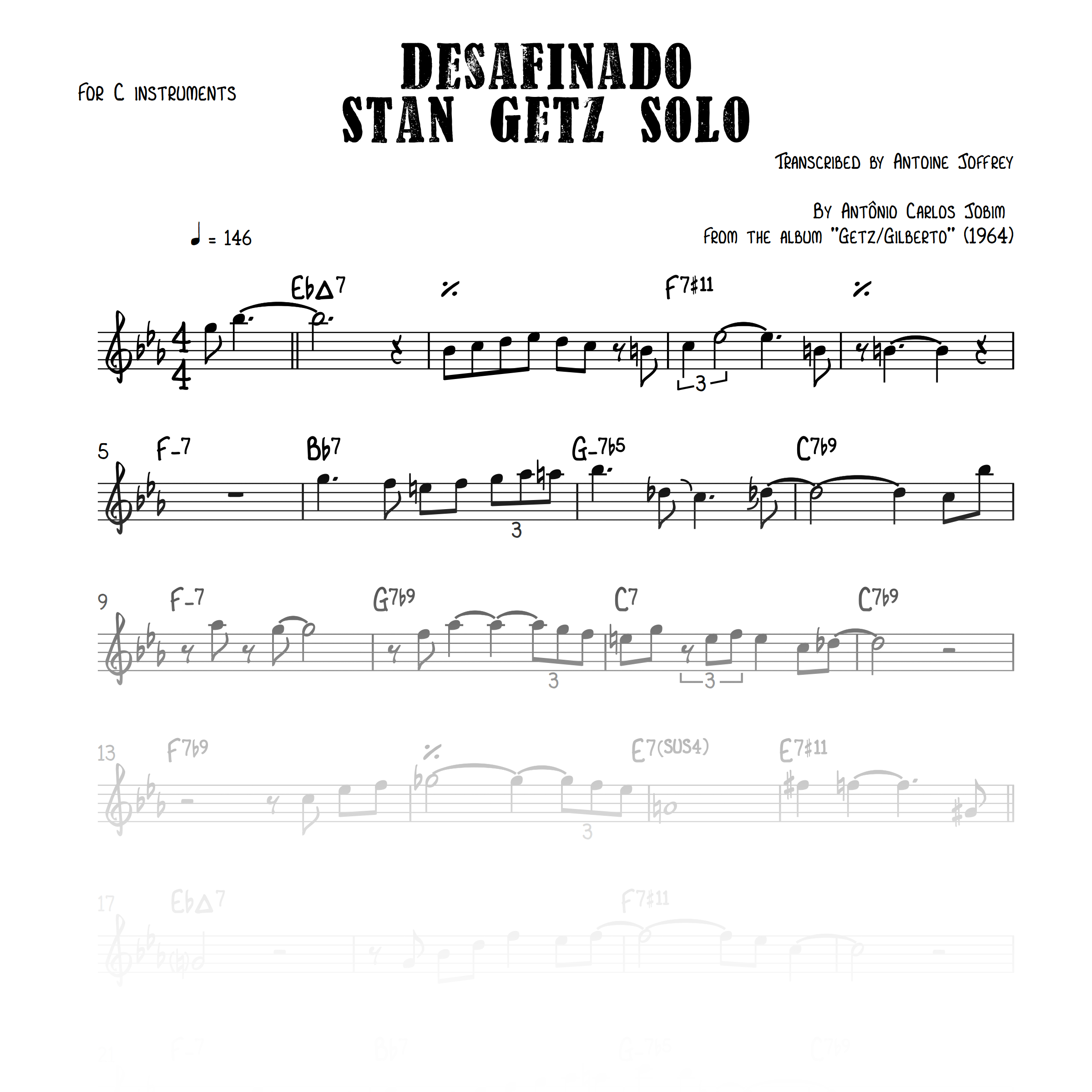 stan getz sax solos pdf download